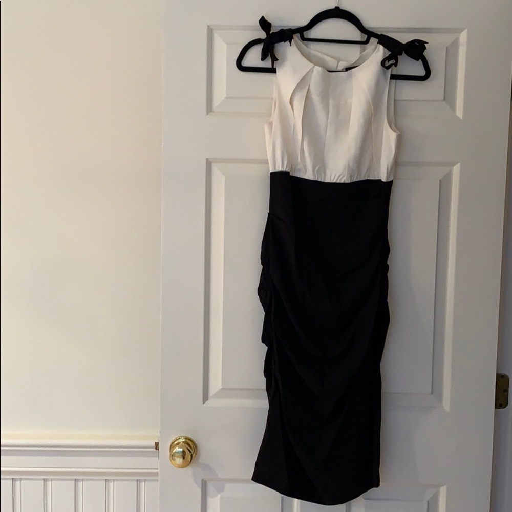 Nicole Miller Black and White Dress, Size 8
